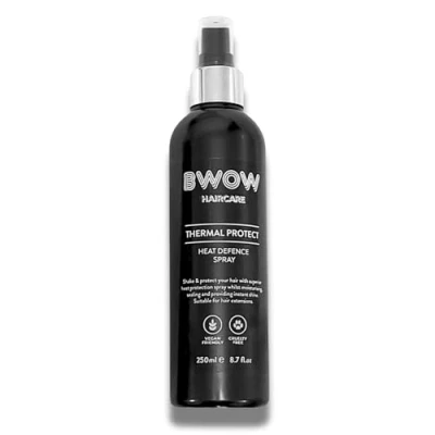 Image of Heat Defence Spray Thermal Protection Vegan, for Dry Hair, Damaged, Dull Hair Protector Styling, Protector, Protect all from Sun UV