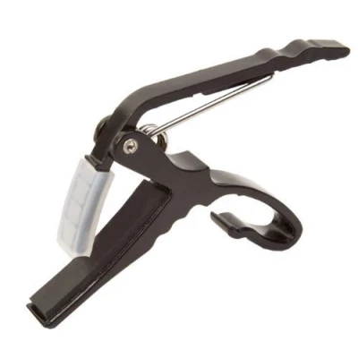 Image of QUICK RELEASE METAL TRIGGER CAPO FOR ACOUSTIC OR ELECTRIC GUITAR (Black)