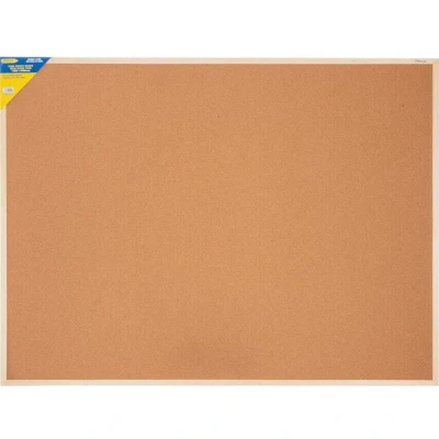 Image of Offis Cork Notice Board 1200X900MM Wood Trim