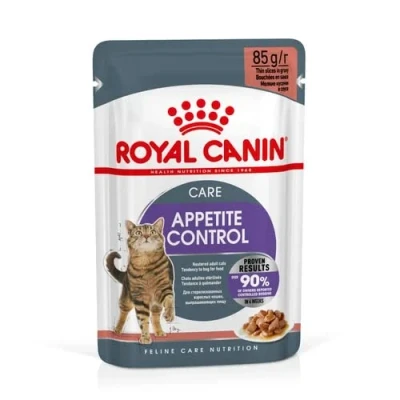Image of Royal Canin Appetite Control Care Adult Wet Cat Food in Gravy 85g (Pack of 48)