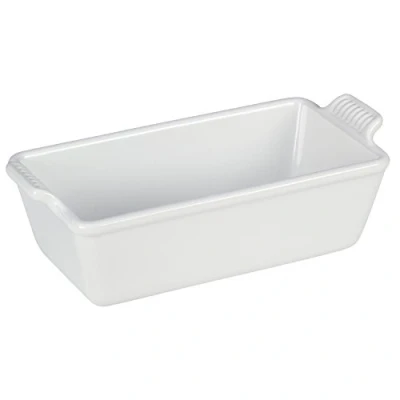 Image of Le Creuset Heritage Stoneware 1 1/2qt Loaf Pan, White