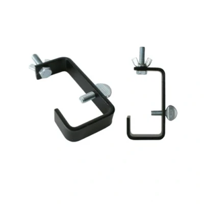 Image of Lighting G Clamp Black Suitable For 50mm Bars, Supplied with Wing Nut Fixing