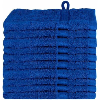 Image of vidaXL Guest Towel 10 pcs Blue 15 x 21 cm Cotton