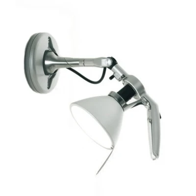 Image of Luceplan Fortebraccio wall spotlight Ø 11 cm, aluminium
