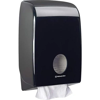Image of Aquarius Folded Hand Towel Dispenser 7171 1 x Black Paper