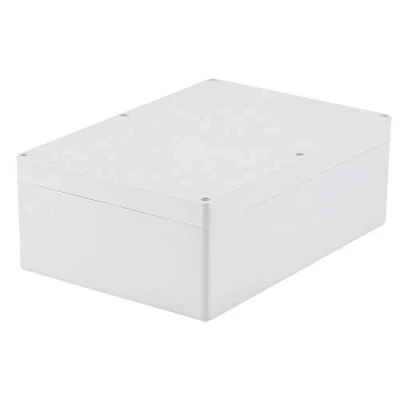 Image of Akozon Junction Box, 263 * 185 95mm Electrical Project Enclosure Instrument Case Water Resistant White Plastic DIY Box