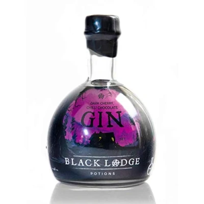 Image of Black Lodge Potions Dark Cherry, Chilli &amp; Chocolate Gin (70cl Bottle)