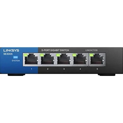 Image of Linksys SE3005 5 Port Gigabit Ethernet Switch