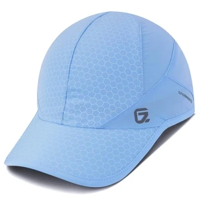 Image of Sport Cap,Soft Brim Lightweight Waterproof Running Hat Breathable Baseball Cap Quick Dry Caps Cooling Portable Sun Hats for Men and Woman Performance Workouts Outdoor Activities Sky Blue