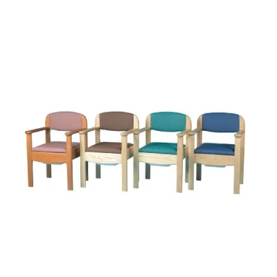 Image of Homecraft Royale Commode Chair, Toilet Chair For Bedside or Dowstairs, Padded Seat Comfort, Elderly Disabled, Blue