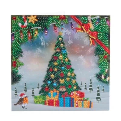 Image of Craft Buddy Crystal Art Festive Tree Card 18X18CM