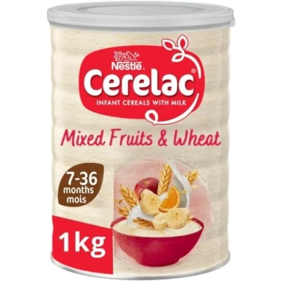 Image of Cerelac Mixed Fruits &amp; Wheat Infant Cereal with Milk 1kg from 7 months+ Baby