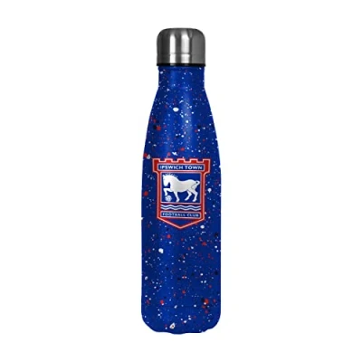 Image of Ipswich Town FC Paint Splatter Water Bottle