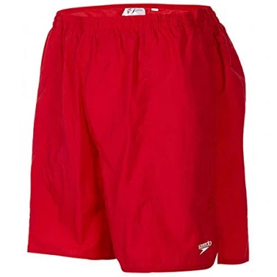 Image of Speedo Men Solid Leisure Watershorts, Fed Red, XX Large