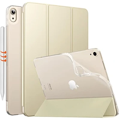 Image of MoKo for iPad Air 6th Generation 11 inch Case (M2) 2024, 5th/4th Gen 10.9&quot; 2022/2020, Translucent Frosted Soft TPU Back Cover 6/5/4 Gen, Slim Case,Starlight Gold
