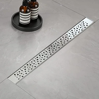 Image of Italian Shower Channel 60 cm, Stainless Steel with Siphon and Filter