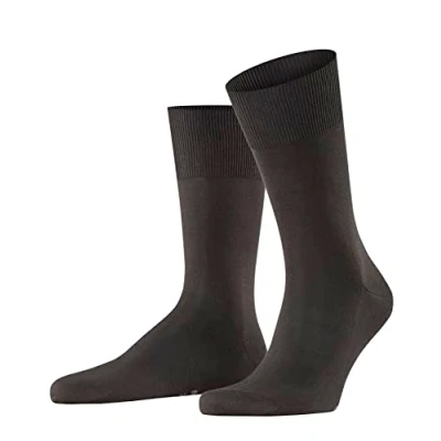 Image of FALKE Men&#039;s Firenze M SO Cotton Plain 1 Pair Socks, Brown (Brown 5930), 8.5 9.5