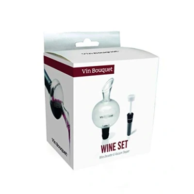 Image of Vin Bouquet FI 131 Set Decanter &amp; stopper, Mni Glass Vacuum Sopper