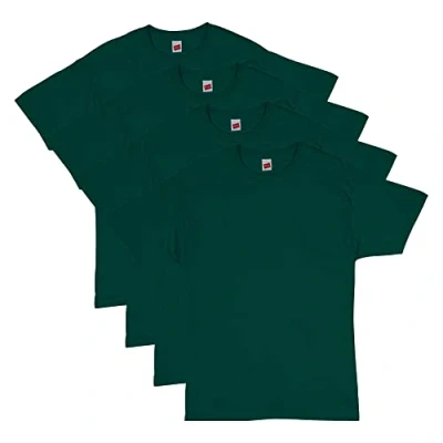 Image of Hanes Men&#039;s ComfortSoft T Shirt (Pack of 4),Deep Forest,Large