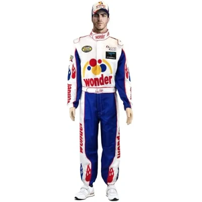Image of Ricky Bobby Jumpsuit + Cap Full Costume Outfit Talladega Nights (Large)