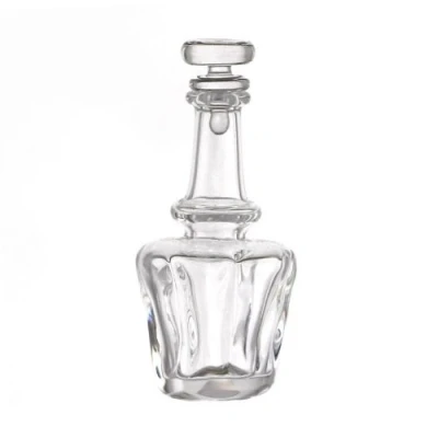 Image of MyTinyWorld Dolls House Miniature Handmade Clear Glass Liqueur Bottle Shaped Decanter