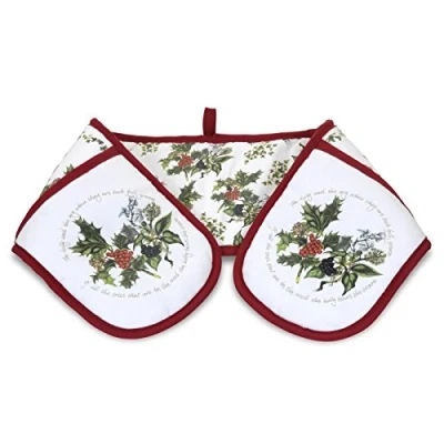 Image of Portmeirion The Holly &amp; Ivy Double Oven Glove
