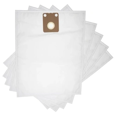 Image of vhbw 5x Vacuum Cleaner Bag compatible with Nilfisk VC 300, Thor eco, VP300 HEPA Cleaner, Microfleece, 42.5 cm x 27 cm, White