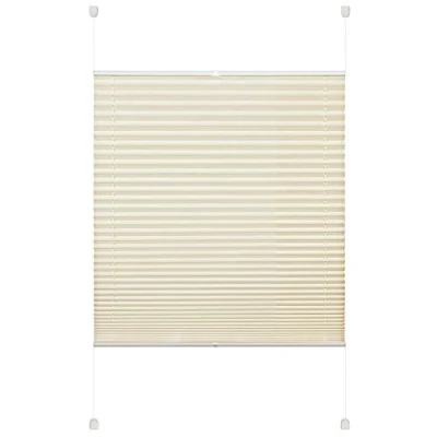 Image of Deco Company Pleated Blind, Polyester Beige, 75 x 130 cm