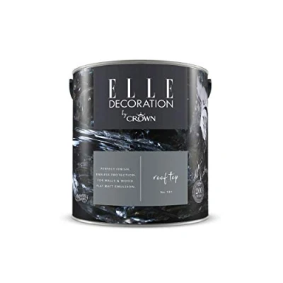 Image of ELLE Decoration by CROWN 2.5L Flat MATT Emulsion Paint Rooftop No 181