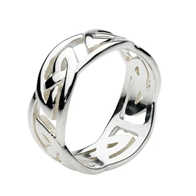 Image of Heritage Celtic Wide Open Knotwork Ring Size S