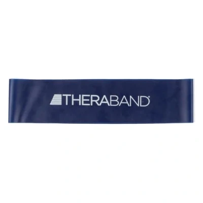 Image of TheraBand Resistance Band Loop, Professional Latex Mini for Lower Pilates, Crossfit, Yoga, Stretching, Physical Therapy, Strength Training no Weights, 12 Inch, Blue, Extra Heavy, Advanced Level 1