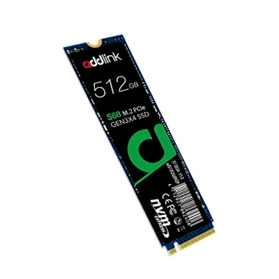 Image of addlink S68 512GB M.2 PCIe Gen3 NVMe Internal SSD Up to Read 2,100 MB/s, Write 1,700 MB/s 3D TLC NAND 2280 Solid State Drive (auk512GBS68M2P)