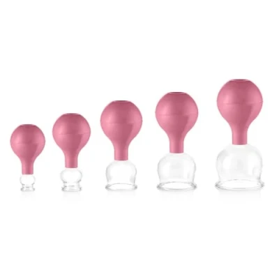 Image of Pulox Cupping Glasses Set Different Sizes and Colours
