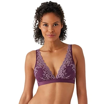 Image of Embrace Lace Soft Cup Bra Italian Plum/Valerian Purple 32