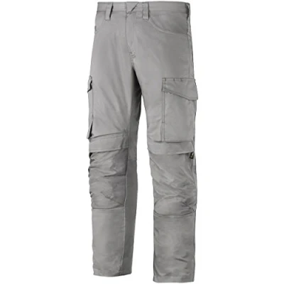 Image of Snickers Service Trousers+ Knee Pockets Grey/Grey 48