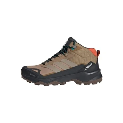 Image of adidas Men&#039;s Terrex Skychaser AX5 Mid Gore TEX Hiking Shoes, Cardboard/Blanch Cargo/semi Impact Orange, 8.5 UK