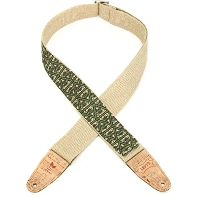 Image of Levy&#039;s MH8P 005 Natural Hemp Webbing w Cork Ends and Pocket 2&quot; Illuminati