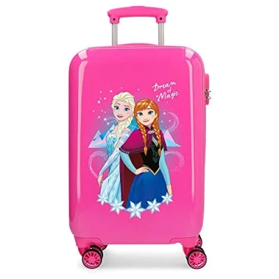 Image of Disney Frozen Dream of Magic Pink Cabin Suitcase 37 x 55 20 cm Rigid ABS Combination Lock 32 Litre 2.5 kg 4 Double Wheels Hand Luggage