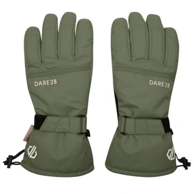 Image of Dare 2b Men&#039;s Water repellent Worthy Waterproof Ski Gloves Olivine Green, Size: L