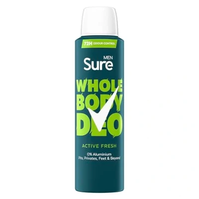 Image of Sure Men Active Fresh 72hr Whole Body Deodorant Spray 150ml