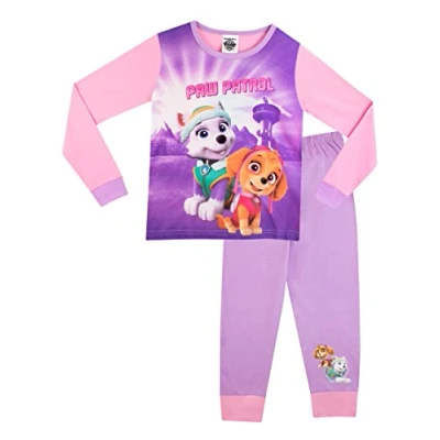 Image of Paw Patrol Girls Everest and Skye Pyjamas Multicolour 6 7 Years