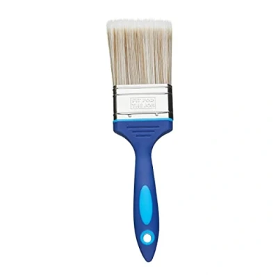 Image of Fit For The Job 2.5 inch No Bristle Loss DIY Paint Brush A Smooth Finish Painting with Emulsion, Gloss and Satin Paints on Walls, Ceilings, Furniture, Wood &amp; Metal, 2.5&quot; 63mm