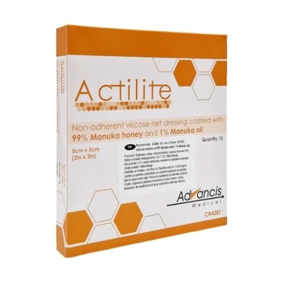 Image of Advancis Medical 99XX9150 Actilite Dressing Pad, 5cm x 5cm, Pack of 10