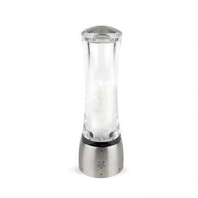 Image of Peugeot Daman u&#039;Select Manual Salt Mill Adjustable Grinder Acrylic &amp; Stainless Steel 21 cm