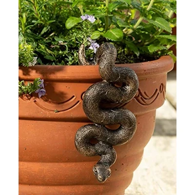 Image of Pot Buddies Handmade Boa Constrictor Figure Plant Hanger Decorative Hanging Garden Ornament Flower Planter Figurine