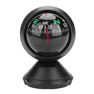 Image of Portable Car Compass, Marine Compasses Boat Navigation Electronic Compass Guide Ball Travel Outdoor Survival Night Vision