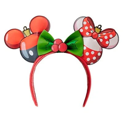 Image of Loungefly Serre Tete Disney Mickey Minnie Ornament 0671803438170