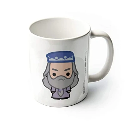 Image of Pyramid International Harry Potter Ceramic Mug with Japanese Style Chibi Illustrations of Albus Dumbledore in Presentation Box Official Merchandise