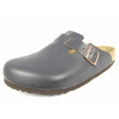 Image of Birkenstock Boston Slippers, Size: 3.5, Habana Leather