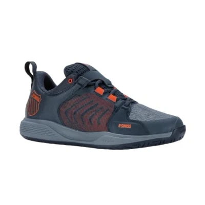 Image of K Swiss Men&#039;s Ultrashot Team Tennis Shoe, Windward Blue Orion Scarlet Ibis, 10.5 UK